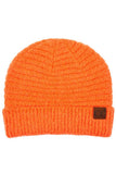 C.C Solid Boucle Yarn Beanie Hat with Cuff