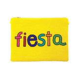 Fiesta Seed Beaded Message Clutch Crossbody Bag