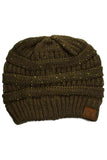 C.C Sequin Knitted Soft Beanie