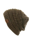 C.C Sequin Ponytail Messy Bun Beanie