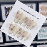 1025- Handmade press on nails fake nails removable