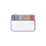 PVC transparent storage bag, embroidered letter cosmetic bag, wash storage towel embroidered file bag 2pcs,
