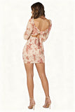 Sexy Bodycon Bustier Fashion Chiffon Printed Bow Backless Dress Fall