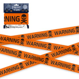 Halloween Warning Strip Tape - Plastic Isolation Decoration Tape for Horror Atmosphere