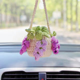 Car plant pendant Car decoration Rearview mirror pendant Creative wool in the car