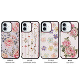 Phone Case Applicable to Apple 16 painted double buckle four-insert card wallet case 16pro max all-inclusive anti-drop case protective cover