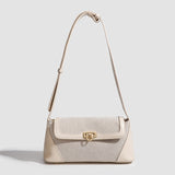Small shoulder bag, design retro contrasting French underarm bag, versatile canvas portable shoulder bag, Crossbody baguette bag