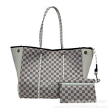 Neoprene Perforated Tote Set – Mother-Child Beach Bag, Water-Resistant Gym & Swim Duffle