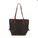Ladies printed shoulder bag, versatile large capacity casual tote bag, big shoulder hobo bag