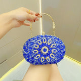 Clutch Purses for Women Evening Bag Nude Purse Luxury Handbag Bride Wallet Glitter Multicolor Rhinestone Bags