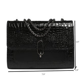 Crocodile Camellia Chain bag crossbody shoulder