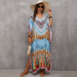 Rayon Engineered-Print Beach Robe ¨C Vacation Bikini Cover-Up, Women¡¯s Swimsuit Outerwear