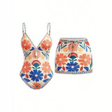 Women's Printed Bohemian Flowy Sling Vacation Style Swimsuit