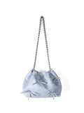Commuter versatile chain bag, bow soft leather crossbody bag women, spring fashion shoulder crossbody bag