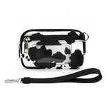 Transparent PVC Large Card Bag – Wrist Bag with Compartments for Bank Card & Change Storage, Portable Wristlet Purse