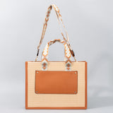 Straw tote bag, seaside vacation tote bag, large capacity beach bag, handbag contrasting color crossbody shoulder bag women with guitar belt