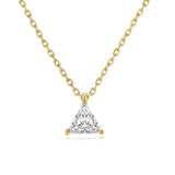 Single Zircon Pendant Necklace new
