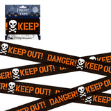Halloween Warning Strip Tape - Plastic Isolation Decoration Tape for Horror Atmosphere