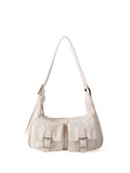 Design multi-pocket lightweight nylon shoulder armpit bag, women's versatile commuter handbag, women hobo bag small