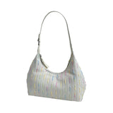 Chic Knitted shoulder Bag - Stylish Women's Summer Canvas Shoulder Bag & Small Girls Handbag Hobo