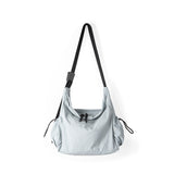 Student Versatile Casual Nylon Tote Bag Women, Design Thin and Large Capacity Shoulder Crossbody Bag,