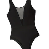 Black Tight Triangle One-piece Swimsuit Women's