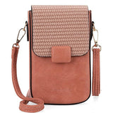Women's Bag Casual Vertical Women's Mobile Phone Bag Straw Mini Shoulder Bag Fashion Crossbody Bag