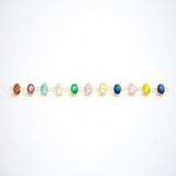 Gold-plated Diamond Beaded Bracelet - Elegant Crystal Bead Bracelet