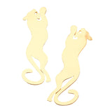 Personality Metal Leopard Stud Earrings High-End Exaggerated Cheetah Earrings
