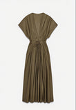 Summer women's solid color waist dress temperament commuter slim dress