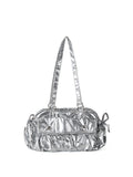 Small shoulder bag for women, pleated nylon shoulder bag, baguette bag, fashionable large capacity shoulder bag for women hobo