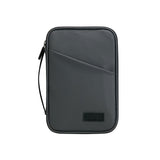 Large capacity passport bag, multi-function document storage bag, PU waterproof travel storage bag, anti-theft tote certificate bag.