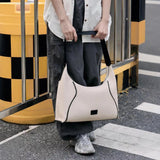 Hobo bag for women, Canvas shoulder bag, Hobo shoulder bag, Large capacity commuter bag
