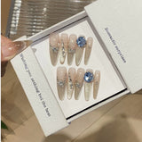1035- Handmade press on nails fake nails removable