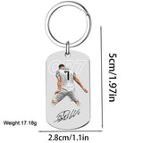 Personalized Keychains for Women Customized Key Chains Men Engraved Name Inspirational Stainless Steel Dog Tag