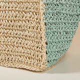 Summer Woven Shoulder Bag – Rustic Straw Handbag, Beach Vacation Tote, Casual Trendy Purse