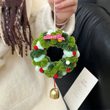 Christmas tree twist stick DIY handmade wind chime car hanging door hanging decoration pendant shopping mall activities