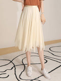 Elegant Tulle Midi Skirt - AfterAmour