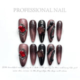 1023- Handmade press on nails fake nails removable