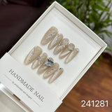 1030- Handmade press on nails fake nails removable
