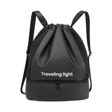 Sports fitness backpack, wet and dry separation swimming backpack purse, short trip waterproof portable backpack