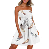 Printed Chest Wrap Dress Summer 3d Dress