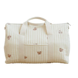 Embroidered travel bags, large capacity duffle bags, tote duffle bags, boston bags, weekender purses for travel