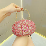 Clutch Purses for Women Evening Bag Nude Purse Luxury Handbag Bride Wallet Glitter Multicolor Rhinestone Bags