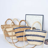 Handwoven Straw Shoulder Bag – Women's Exquisite Beach Vacation Purse, Premium Resort Tote