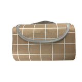 Spring outing thickened picnic mattress, outdoor camping mattress portable outing, plaid floor mat