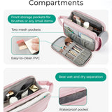 Portable Travel Toilet Bag – Compact Cosmetic Bag for Makeup Storage, Travel Makeup Bag with Organizers, Durable Cosmetic Storage Bag for On-the-Go Beauty Needs