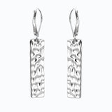 Brass real gold electroplating niche light luxury karst pleated earrings women's earrings