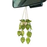 Car plant pendant Car decoration Rearview mirror pendant Creative wool in the car