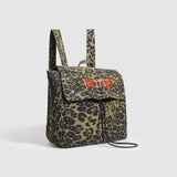 Girls Backpack - Stylish Female Leopard Print Backpack, Perfect Schoolbag for Ladies, Travel-Light Large Capacity Backpack Purse